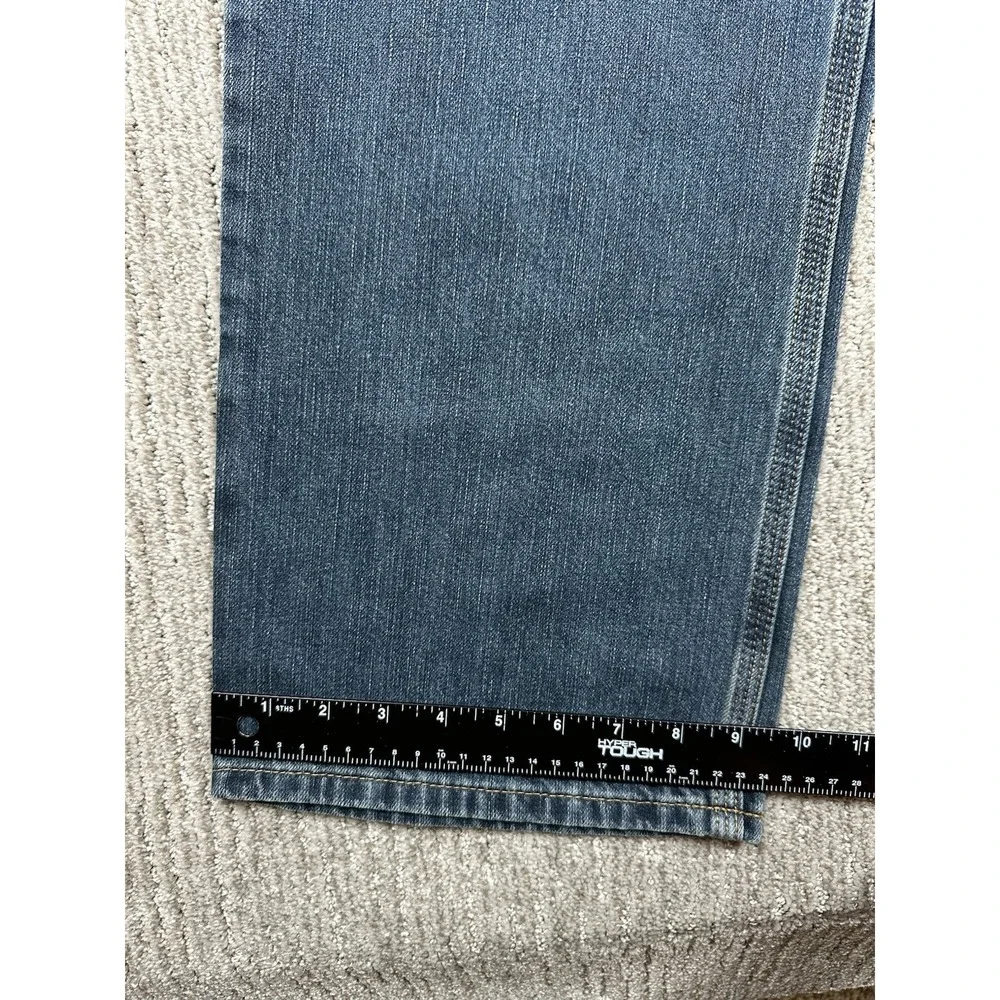 Carhartt Jeans Mens 38x32 Blue Medium Wash Relaxed Fit Straight Denim Pants